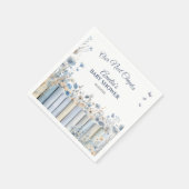 Serviette En Papier Notre prochain chapitre Doux Azure Literary Bloom (Coin)