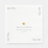 Serviette En Papier Notre Réception De Mariage (Devant)