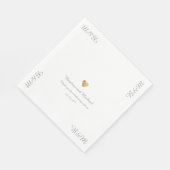 Serviette En Papier Notre Réception De Mariage (Coin)