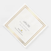 Serviette En Papier notre réception de mariage (Coin)