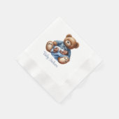 Serviette En Papier Nounours ourson garçon (Coin)