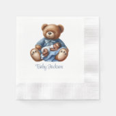 Serviette En Papier Nounours ourson garçon (Devant)