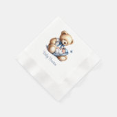 Serviette En Papier Nounours ourson garçon (Coin)