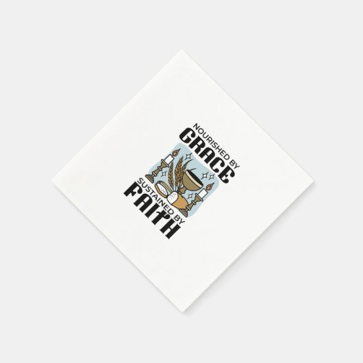 Serviette En Papier Nourished by Grace, Sustained by Faith Design (Coin)