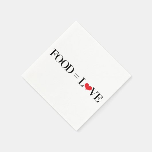 Serviette En Papier Nourriture = Amour (Coin)