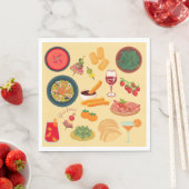 Serviette En Papier Nourriture d'Espagne (En situation)