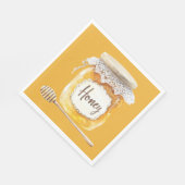 Serviette En Papier Nourriture Pot de miel doré (Coin)