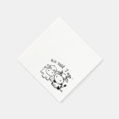 Serviette En Papier Nous Avons Dit Que Je Moo Mariage (Coin)