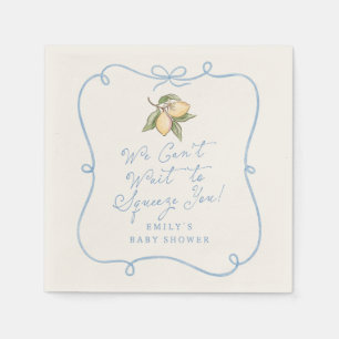 Serviette En Papier Nous avons hâte de vous presser Baby Shower au Cit