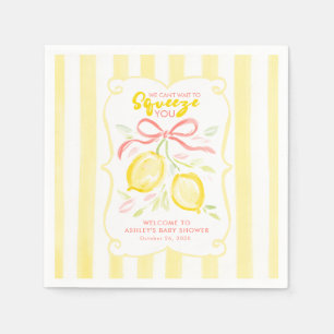 Serviette En Papier Nous avons hâte de vous presser Fête de Bébé Citro
