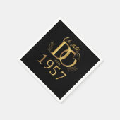 Serviette En Papier Nous continuons depuis 1957 Mariage Anniversaire d (Coin)