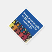 Serviette En Papier Nous devons voter en 24 (Coin)