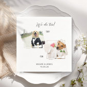 Serviette En Papier Nous faisons aussi 2 cadres photo Chiens Mariage