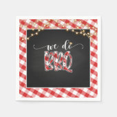Serviette En Papier Nous faisons BBQ Papier Napkin - En vichy (Devant)