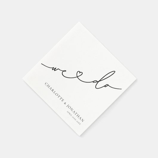 Serviette En Papier Nous Faisons Élégant Dîner De Répétition (Coin)