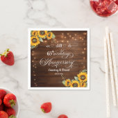 Serviette En Papier Nous Faisons Encore 65ème Anniversaire De Mariage (En situation)