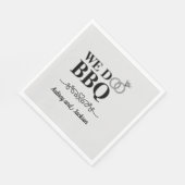 Serviette En Papier Nous faisons Fiançailles BBQ (Coin)