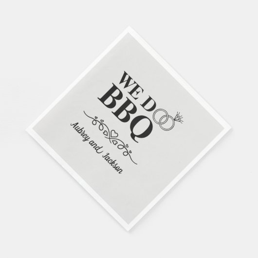 Serviette En Papier Nous faisons Fiançailles BBQ (Coin)