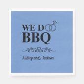 Serviette En Papier Nous faisons Fiançailles BBQ (Devant)