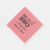 Serviette En Papier Nous faisons Fiançailles BBQ (Coin)