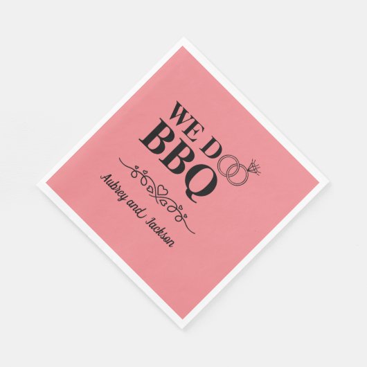 Serviette En Papier Nous faisons Fiançailles BBQ (Coin)