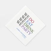 Serviette En Papier Nous faisons Mariage (Coin)