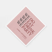 Serviette En Papier Nous faisons Mariage (Coin)