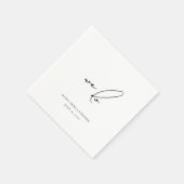 Serviette En Papier Nous faisons Modern Script Fiançailles mariage fêt (Coin)