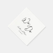 Serviette En Papier Nous Faisons Simple Réception De Mariage Rustique (Coin)