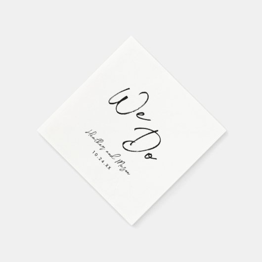 Serviette En Papier Nous Faisons Simple Réception De Mariage Rustique (Coin)