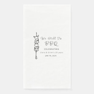 Serviette En Papier Nous faisons toujours BBQ jardin fête mariage anni