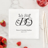 Serviette En Papier Nous Faisons Toujours De La Typographie Mariage An (En situation)