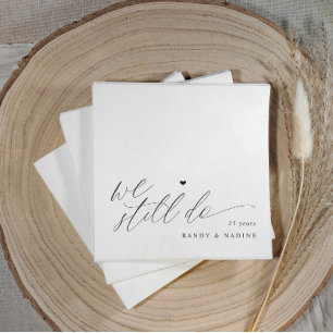 Serviette En Papier Nous faisons toujours des noces de mariage élégant