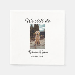 Serviette En Papier Nous faisons toujours mariage couple animal photo 