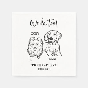 Serviette En Papier Nous faisons trop Poméranien Golden Retriever Mari