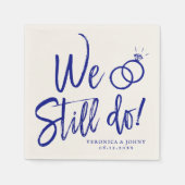 Serviette En Papier Nous le faisons toujours | Script de la Marine du (Devant)