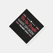 Serviette En Papier Nous, Le Peuple, Avons Parlé De Trump 2024 (Coin)