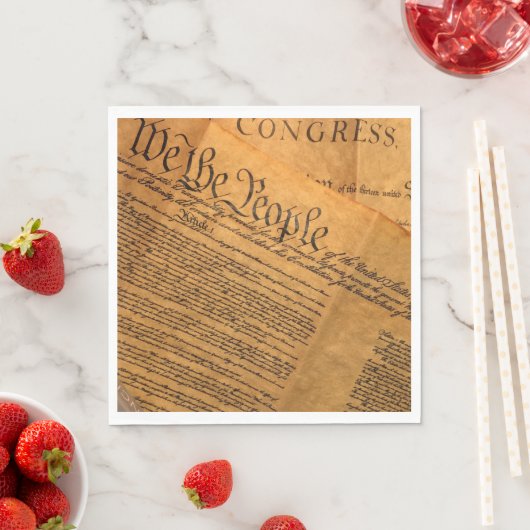 Serviette En Papier Nous le peuple Constitution des États-Unis Parti d (En situation)