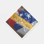 Serviette En Papier Nous Le Peuple Drapeau Américain (Coin)