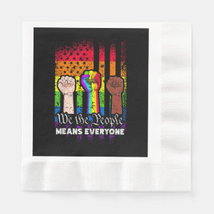 Serviette En Papier Nous Le Peuple Signifie Tout Le Monde Constitution