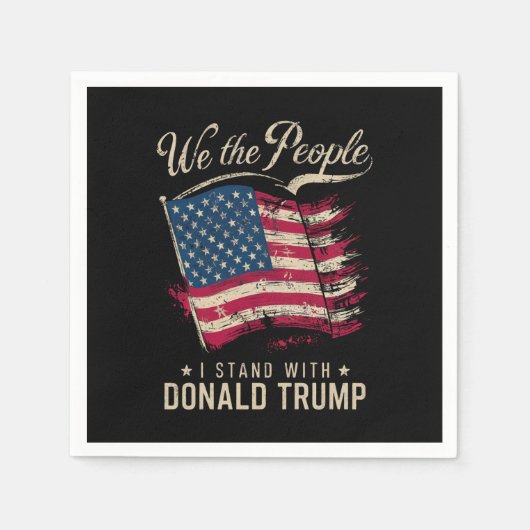 Serviette En Papier Nous, Les Gens Avec Qui Je Suis Conjoint À Donald (Devant)