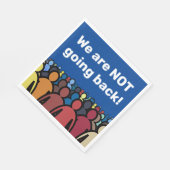 Serviette En Papier Nous ne retournons pas (Coin)