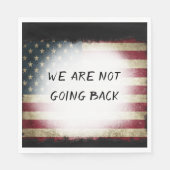 SERVIETTE EN PAPIER NOUS NE REVENONS PAS (Devant)