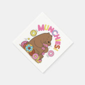 Serviette En Papier Nous Ours Nus - Grizz Donut Munchies! (Coin)