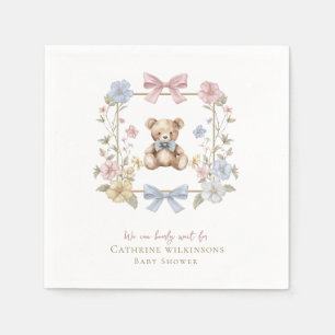 Serviette En Papier nous pouvons à peine attendre la baby shower