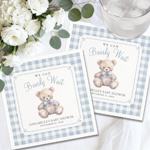 Serviette En Papier Nous pouvons à peine attendre la Baby Shower de l'