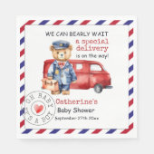 Serviette En Papier Nous pouvons attendre avant le Baby shower de livr (Devant)