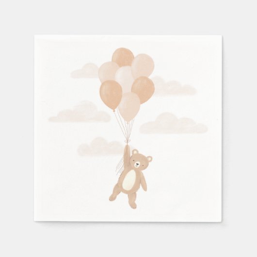 Serviette En Papier Nous pouvons attendre le Baby shower (Devant)
