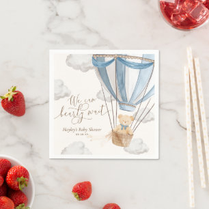 Serviette En Papier Nous pouvons attendre le Baby shower