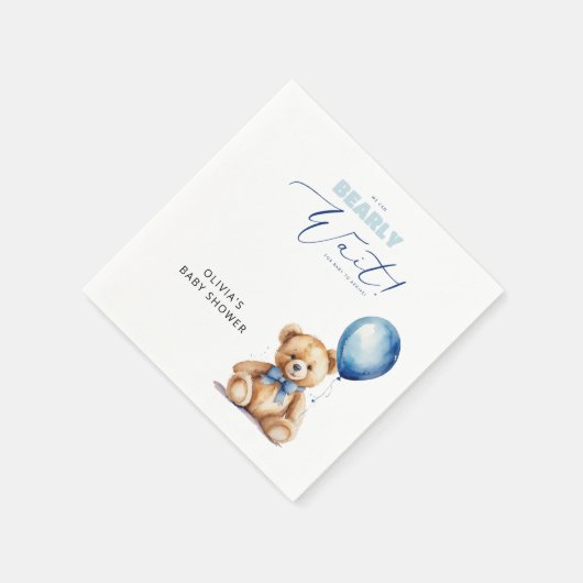 Serviette En Papier Nous pouvons attendre le Baby shower (Coin)